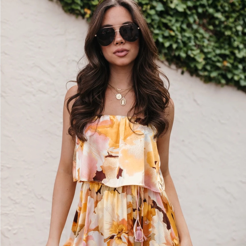 The Post Floral Maxi Dress - size L